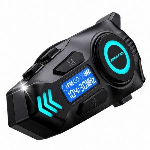Nettech K09 Bisiklet-Motosiklet İnterkom Kulaklık Mikrofon (Siyah) NT-118042