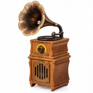Music Apollo AS31 Nostalji Speaker Kablosuz Hoparlör - Speaker (Kahverengi) NT-119321