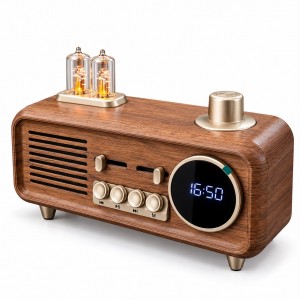 Music Apollo AS32 Nostalji Speaker Kablosuz Hoparlör - Speaker (Kahverengi) NT-119325