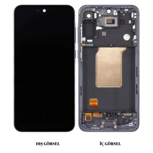 Teknonet Samsung Galaxy A55 5G Uyumlu Oled Lcd+Dokunmatik+Çıtalı (Siyah) NT-111979