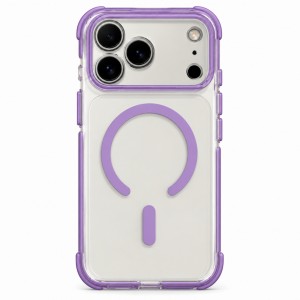 Nettech Apple iPhone 17 Pro Max Uyumlu NT-N109 Şeffaf Seri Arka Koruma Kılıf (Mor) NT-119732