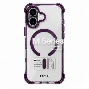 Nettech Apple iPhone 16 Uyumlu NT-N109 Şeffaf Seri Arka Koruma Kılıf (Kırmızı) NT-119744