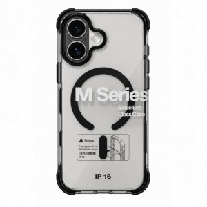 Nettech Apple iPhone 16 Uyumlu NT-N109 Şeffaf Seri Arka Koruma Kılıf (Siyah) NT-119740