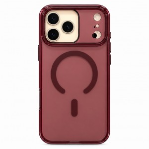 Nettech Apple iPhone 17 Pro Max Uyumlu NT-N096 Şeffaf Seri Arka Koruma Kılıf (Kırmızı) NT-119661