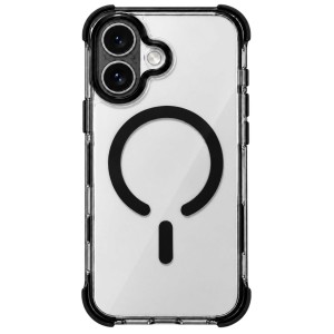 Nettech Apple iPhone 16 Uyumlu NT-N109 Şeffaf Seri Arka Koruma Kılıf (Siyah) NT-119740