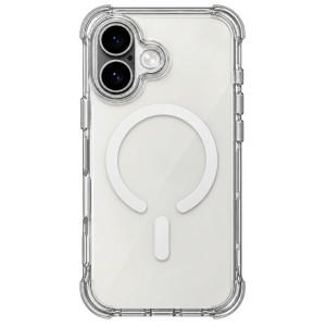 Nettech Apple iPhone 16 Uyumlu NT-N109 Şeffaf Seri Arka Koruma Kılıf (Beyaz) NT-119741