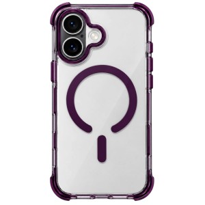 Nettech Apple iPhone 16 Uyumlu NT-N109 Şeffaf Seri Arka Koruma Kılıf (Kırmızı) NT-119744