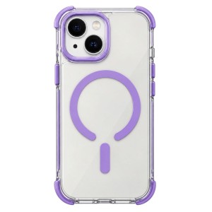 Nettech Apple iPhone 15 Uyumlu NT-N109 Şeffaf Seri Arka Koruma Kılıf (Mor) NT-119746