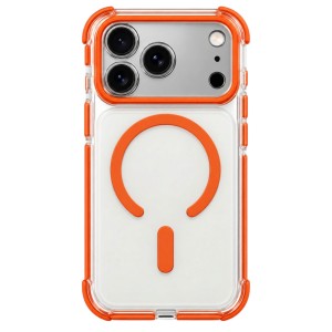 Nettech Apple iPhone 17 Pro Max Uyumlu NT-N109 Şeffaf Seri Arka Koruma Kılıf (Kozmik Turuncu) NT-117181