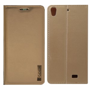 Nettech General Mobile Discovery Air Uyumlu Cüzdan Kapaklı Kılıf (Gold) VR-7046