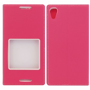 Nettech HTC Desire 820 Uyumlu Pencereli Kapaklı Kılıf (Pembe) VR-7120