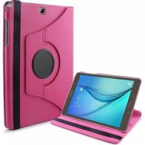 Nettech Samsung Galaxy T350 Tab A 8.0 Uyumlu 360 Kapaklı Kılıf (Pembe) VR-14571