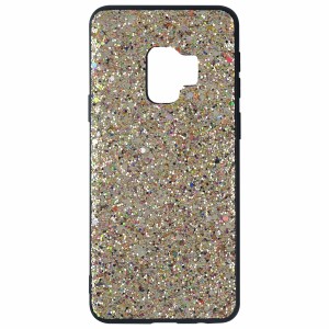 Nettech Samsung Galaxy G960 S9 Uyumlu Simli Arka Koruma Kılıf (Gold) VR-7860