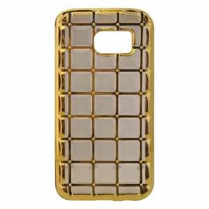 Nettech Samsung Galaxy G930 S7 Uyumlu Arka Koruma Arka Koruma Kılıf (Gold) VR-7978