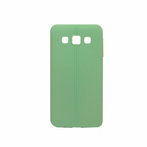 Nettech Samsung Galaxy A300 A3 2015 Uyumlu Dikişli Seri Arka Koruma Kılıf (Yeşil) VR-8188