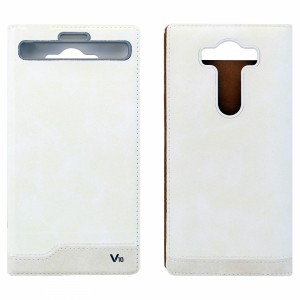 Nettech LG V10 Uyumlu Pencereli Kapaklı Kılıf (Beyaz) VR-8234