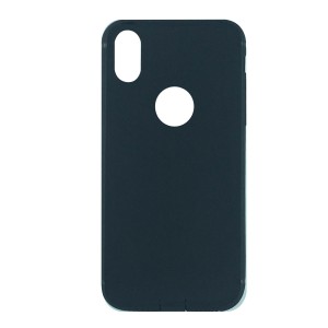 Nettech Apple iPhone X Uyumlu Arka Koruma Arka Koruma Kılıf (Siyah) VR-8476
