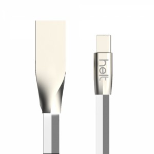Helt HT-252 Plastik 100 Cm Type-C Şarj ve Data Kablosu (Gri) NT-16480