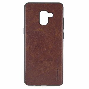 Nettech Samsung Galaxy A730 A8 Plus 2018 Uyumlu Arka Koruma Arka Koruma Kılıf (Kahverengi) VR-9177