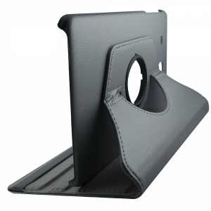 Nettech Samsung Galaxy T560 Tab E 9.6 Uyumlu 360 Kapaklı Kılıf (Gri) VR-4252