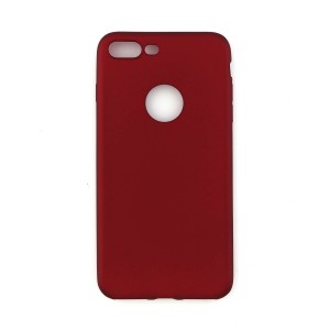 Nettech Apple iPhone 8 Plus Uyumlu Suide Arka Koruma Kılıf (Bordo) VR-3178