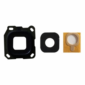 Teknonet Samsung Galaxy C5010 C5 Pro Uyumlu Çerçeveli Kamera Camı (Siyah) VR-9550