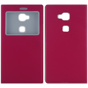 Nettech Huawei Gr5 Uyumlu Pencereli Kapaklı Kılıf (Pembe) VR-1979