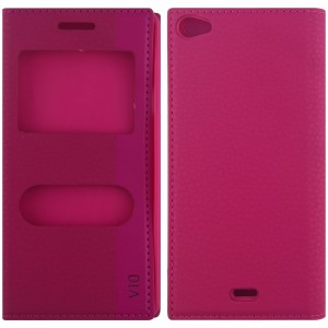 Nettech Casper Via V10 Uyumlu Pencereli Kapaklı Kılıf (Pembe) VR-2104