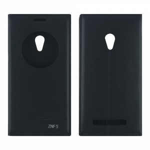 Nettech Asus Zenfone 5 A501Cg Uyumlu Pencereli Kapaklı Kılıf (Siyah) VR-8279