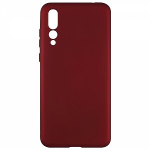 Nettech Huawei P20 Plus Uyumlu Suide Arka Koruma Kılıf (Bordo) VR-10013