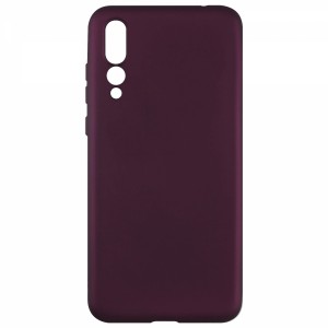 Nettech Huawei P20 Plus Uyumlu Suide Arka Koruma Kılıf (Mürdüm) VR-10015