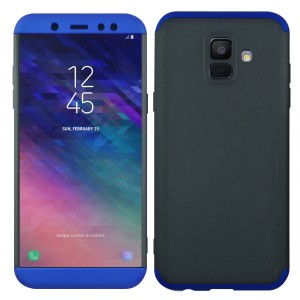 Nettech Samsung Galaxy A600 A6 2018 Uyumlu Ön Arka Koruma Arka Koruma Kılıf (Mavi) VR-11022