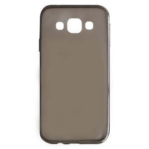 Nettech Samsung Galaxy E500 E5 2015 Uyumlu Arka Koruma Arka Koruma Kılıf (şeffaf-gri) VR-11119