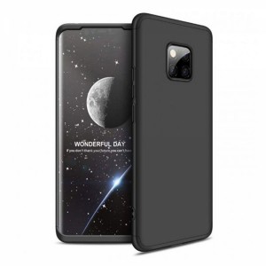 Nettech Huawei Mate 20 Pro Uyumlu Ön Arka Koruma Arka Koruma Kılıf (Siyah) VR-11823