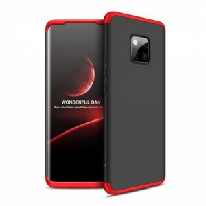 Nettech Huawei Mate 20 Pro Uyumlu Ön Arka Koruma Arka Koruma Kılıf (Kırmızı) VR-11824