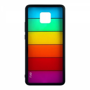 Nxe Design Huawei Mate 20 Pro Uyumlu Arka Koruma Arka Koruma Kılıf (Gökkuşağı) VR-12434