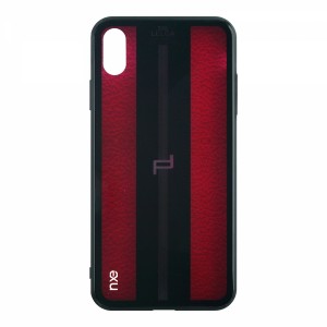 Nxe Design Apple iPhone XS Max Uyumlu Arka Koruma Arka Koruma Kılıf (Kırmızı) VR-12456