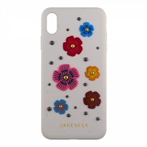 Nettech Apple iPhone XS Max Uyumlu Arka Koruma Arka Koruma Kılıf (Beyaz) VR-12817