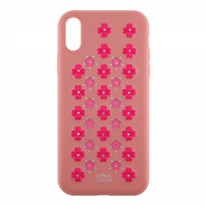 Nettech Apple iPhone XS Max Uyumlu Arka Koruma Arka Koruma Kılıf (Pembe) VR-12787