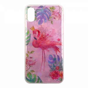 Nettech Apple iPhone XS Uyumlu Desenli Seri Arka Koruma Kılıf (Şeffaf) VR-12976