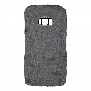 Nettech Samsung Galaxy G955 S8 Plus Uyumlu Peluş Arka Koruma Kılıf (Gri) VR-12924