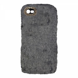 Nettech Apple iPhone 6S Plus Uyumlu Peluş Arka Koruma Kılıf (Gri) VR-12876