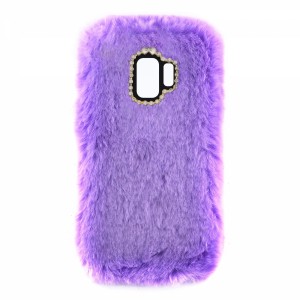 Nettech Samsung Galaxy G960 S9 Uyumlu Peluş Arka Koruma Kılıf (Lila) VR-12869