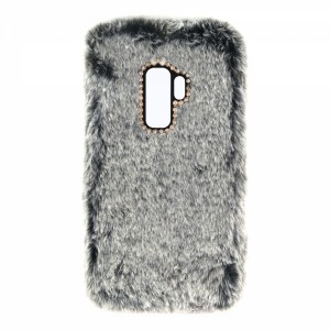 Nettech Samsung Galaxy G965 S9 Plus Uyumlu Peluş Arka Koruma Kılıf (Siyah) VR-12906