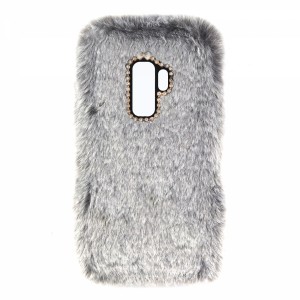 Nettech Samsung Galaxy G965 S9 Plus Uyumlu Peluş Arka Koruma Kılıf (Gri) VR-12908