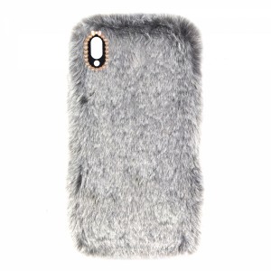 Nettech Huawei P20 Lite Uyumlu Peluş Arka Koruma Kılıf (Gri) VR-12892