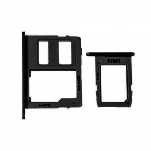 Teknonet Samsung Galaxy J610 J6 Plus Uyumlu Hafıza Kart + Sim Metali (Siyah) VR-12632