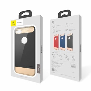Baseus Apple iPhone 7 Uyumlu Arka Koruma Arka Koruma Kılıf (Kırmızı) VR-13518