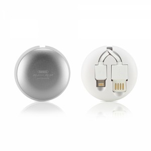 Remax RC-099t Makaralı Plastik 100 Cm Lightning Şarj ve Data Kablosu (Beyaz) VR-13628