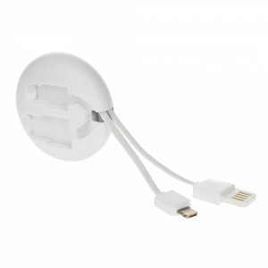 Remax RC-099t Makaralı Plastik 100 Cm Lightning Şarj ve Data Kablosu (Beyaz) VR-13628